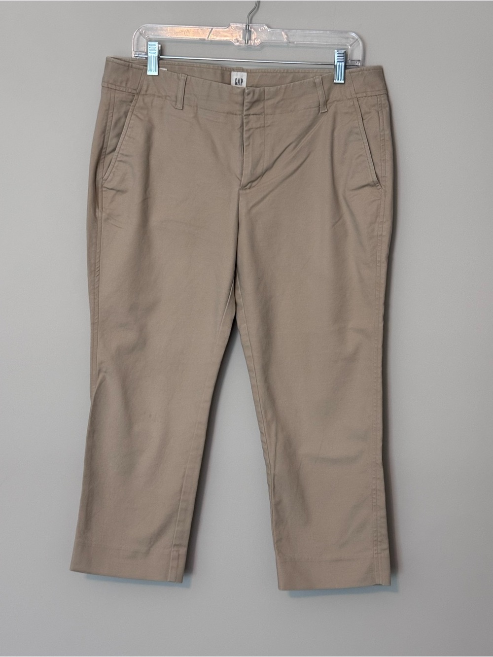 Gap Slim Crop Chino Pants Khaki Women’s Size 12P Petite